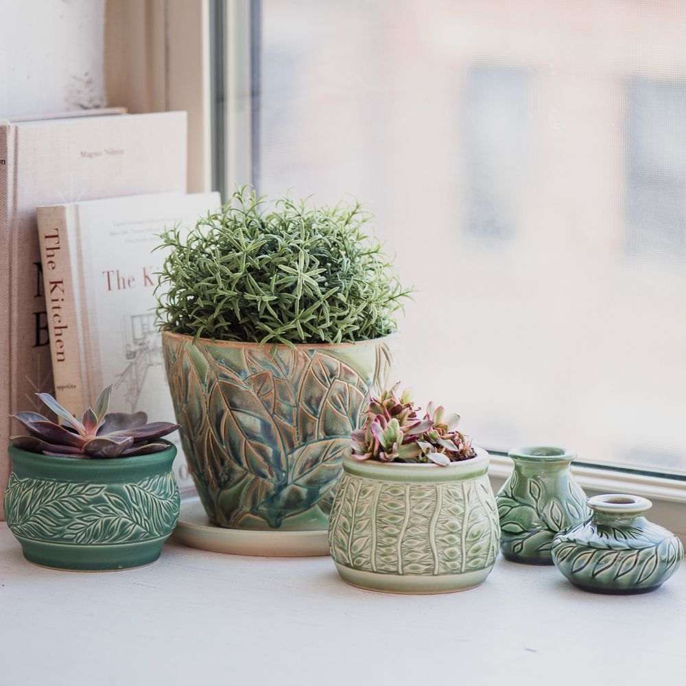 Hand Thrown Ceramic Planter - Pottery - Pistils Nursery