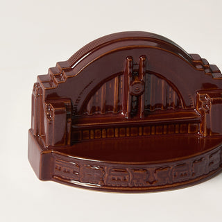 Union Terminal Bookend Set, Burnt Umber