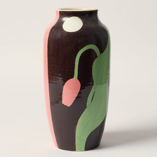 Day and Night Vase with Flowers