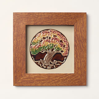 Tree of Life Tile, Russet