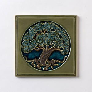 Tree Of Life Tile - 8" x 8" - Midnight Garden
