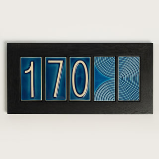 House Number Spacer Tile, Emerald Isle Contour