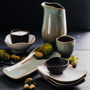 Riverstone Tabletop Set for Two- Seafoam