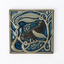 Load image into Gallery viewer, Hand Painted Revival Bird Tiles, Rook
