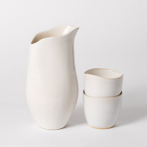 Riverstone Carafe & Cup Set - Porcelain