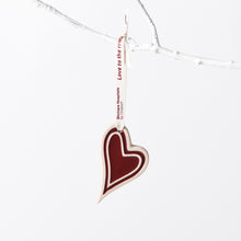 Load image into Gallery viewer, Heart Ornament- Shriner&#39;s Love to the Rescue - Rosie
