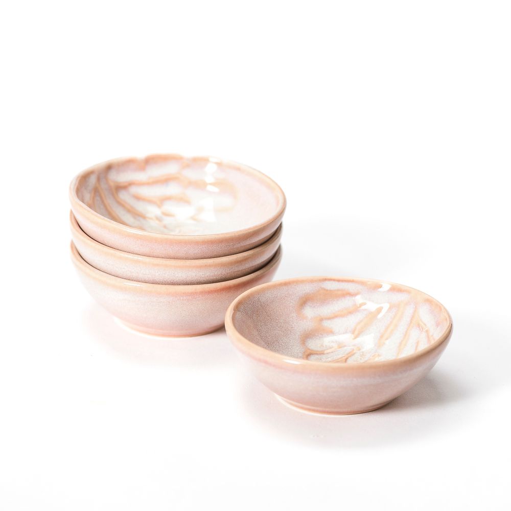 Emilia Mini Bowls Set of 4, Peach Blossom