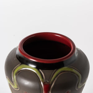 Hand Thrown Homage French Red Vase #06