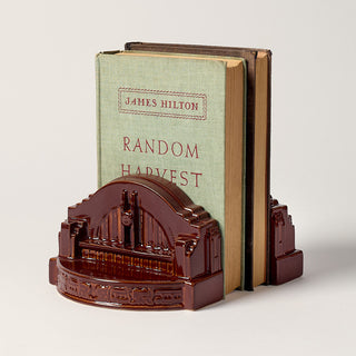 Union Terminal Bookend Set, Burnt Umber