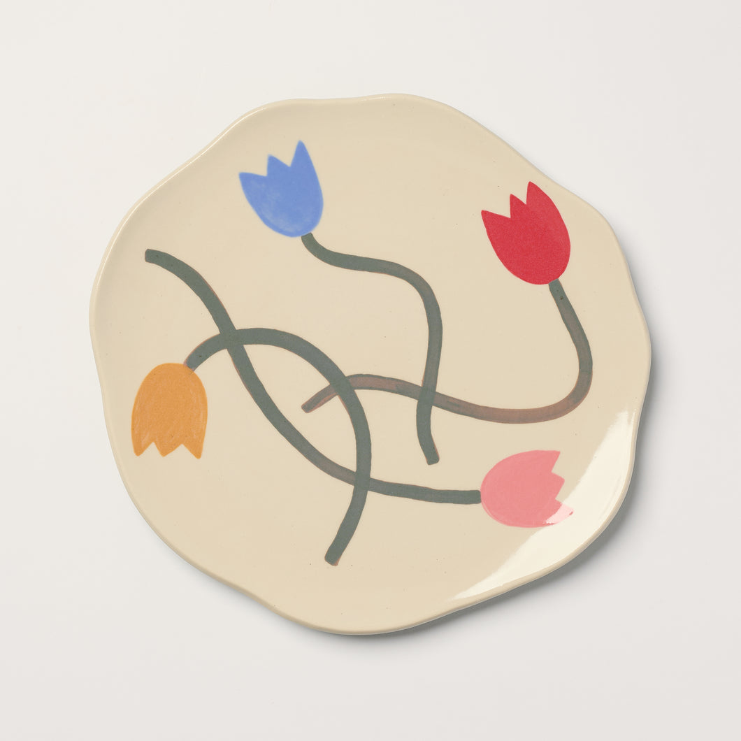 Four Flowers Platter
