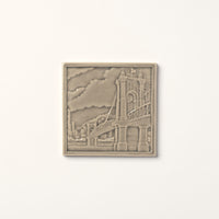 Roebling Bridge Tile, Stone
