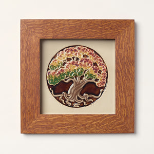 Tree of Life Tile, Russet