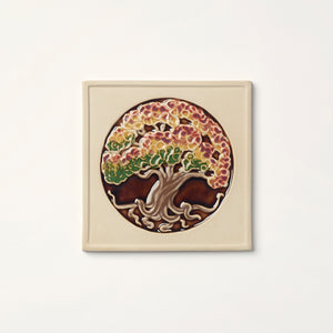 Tree of Life Tile, Russet