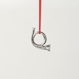 Pewter Post Horn Ornament