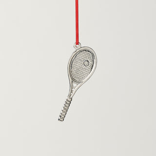 Pewter Tennis Racket Ornament