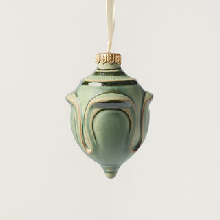Finial Studio Ornament, Frosted Fir