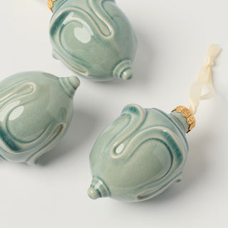 Finial Studio Ornament Trio, Gloss
