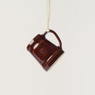 Heritage Mug Ornament, Burnt Umber