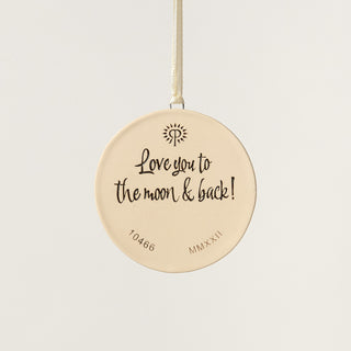 Love You To The Moon, Hippo Ornament, Melody