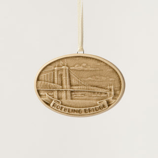 Roebling Bridge Ornament, Merino