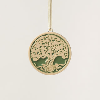 Tree of Life Ornament, Antiqued Clover