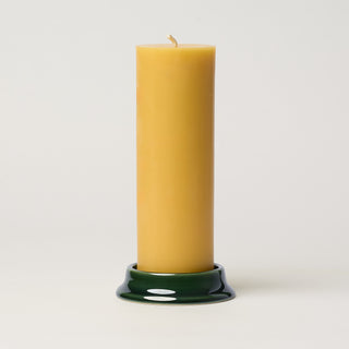 Pillar Candle Holder, Patina