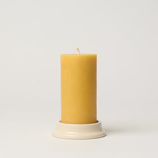 Pillar Candle Holder, Raffia