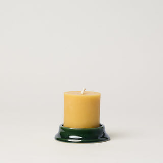 Pillar Candle Holder, Patina