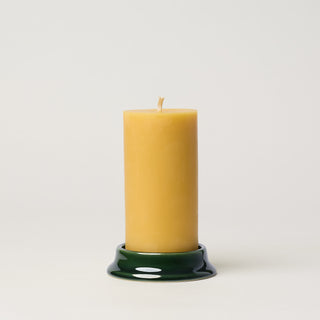 Pillar Candle Holder, Patina