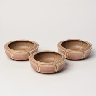 Large Flower Dish, Hazelnut