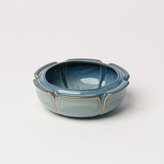 Large Flower Dish, Sea Mist