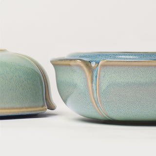 Large Flower Dish, Sea Mist