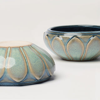 Flower Dish Set, Sea Mist