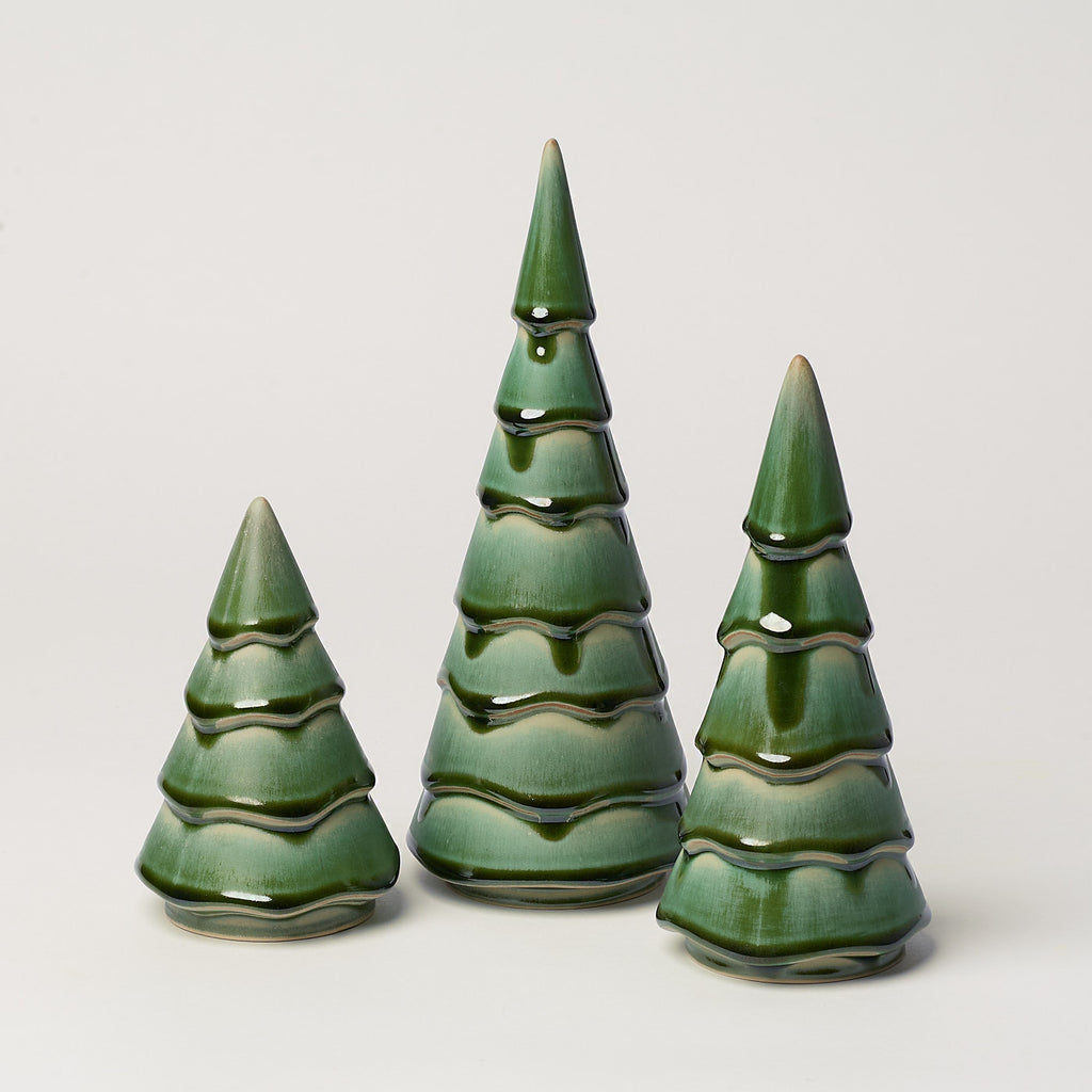 Holiday Tree Trio, Frosted Fir