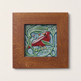 Revival Bird Tile, Cardinal - Winterberry
