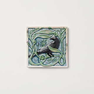 Revival Bird Tile, Rook - Winterberry