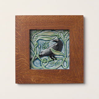Revival Bird Tile, Rook - Winterberry
