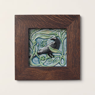 Revival Bird Tile, Rook - Winterberry
