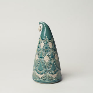 Hand-thrown ceramic Christmas tree by Rookwood Pottery