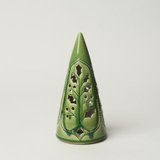 Hand-thrown ceramic Christmas tree by Rookwood Pottery