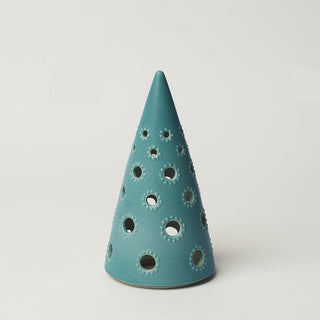 Hand-thrown ceramic Christmas tree by Rookwood Pottery