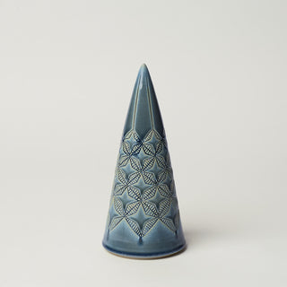 Hand-thrown ceramic Christmas tree by Rookwood Pottery
