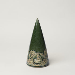 Hand-thrown ceramic Christmas tree by Rookwood Pottery