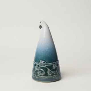 Hand-thrown ceramic Christmas tree by Rookwood Pottery