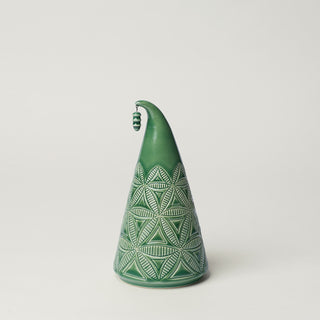 Hand-thrown ceramic Christmas tree by Rookwood Pottery