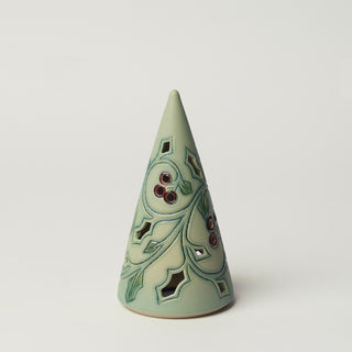 Hand-thrown ceramic Christmas tree by Rookwood Pottery