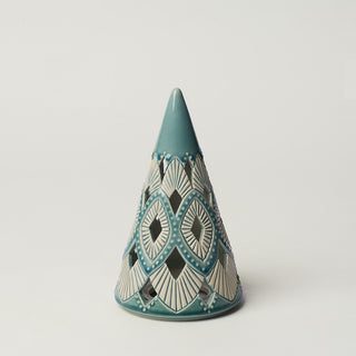 Hand-thrown ceramic Christmas tree by Rookwood Pottery