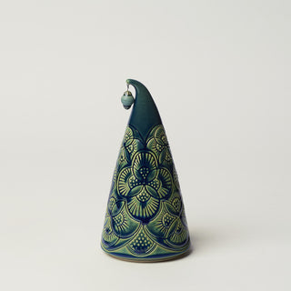Hand-thrown ceramic Christmas tree by Rookwood Pottery