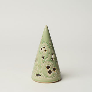 Hand-thrown ceramic Christmas tree by Rookwood Pottery