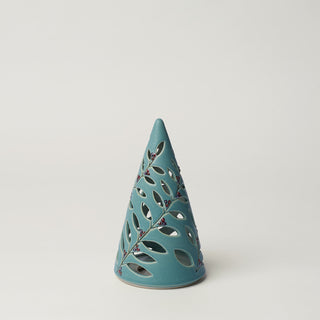 Hand-thrown ceramic Christmas tree by Rookwood Pottery